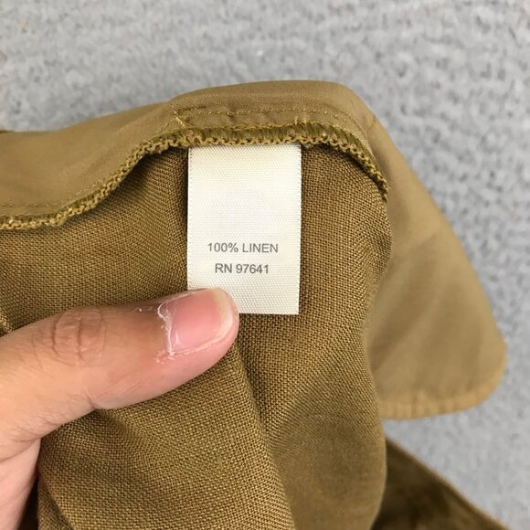 New J Jill Sandalwood Wide Leg Genuine Fit Linen Pants size 12 - Picture 4 of 12